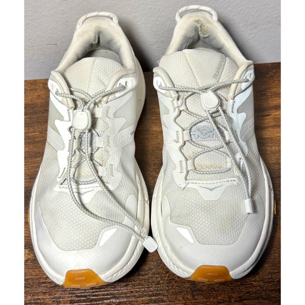 Hoka Transport White Gum Running Shoes Women's Size 6B Sneakers 1123154 WWH - Picture 2 of 12